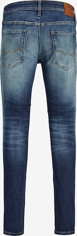 JACK & JONES Skinny Kavbojke 'Liam' | modra barva