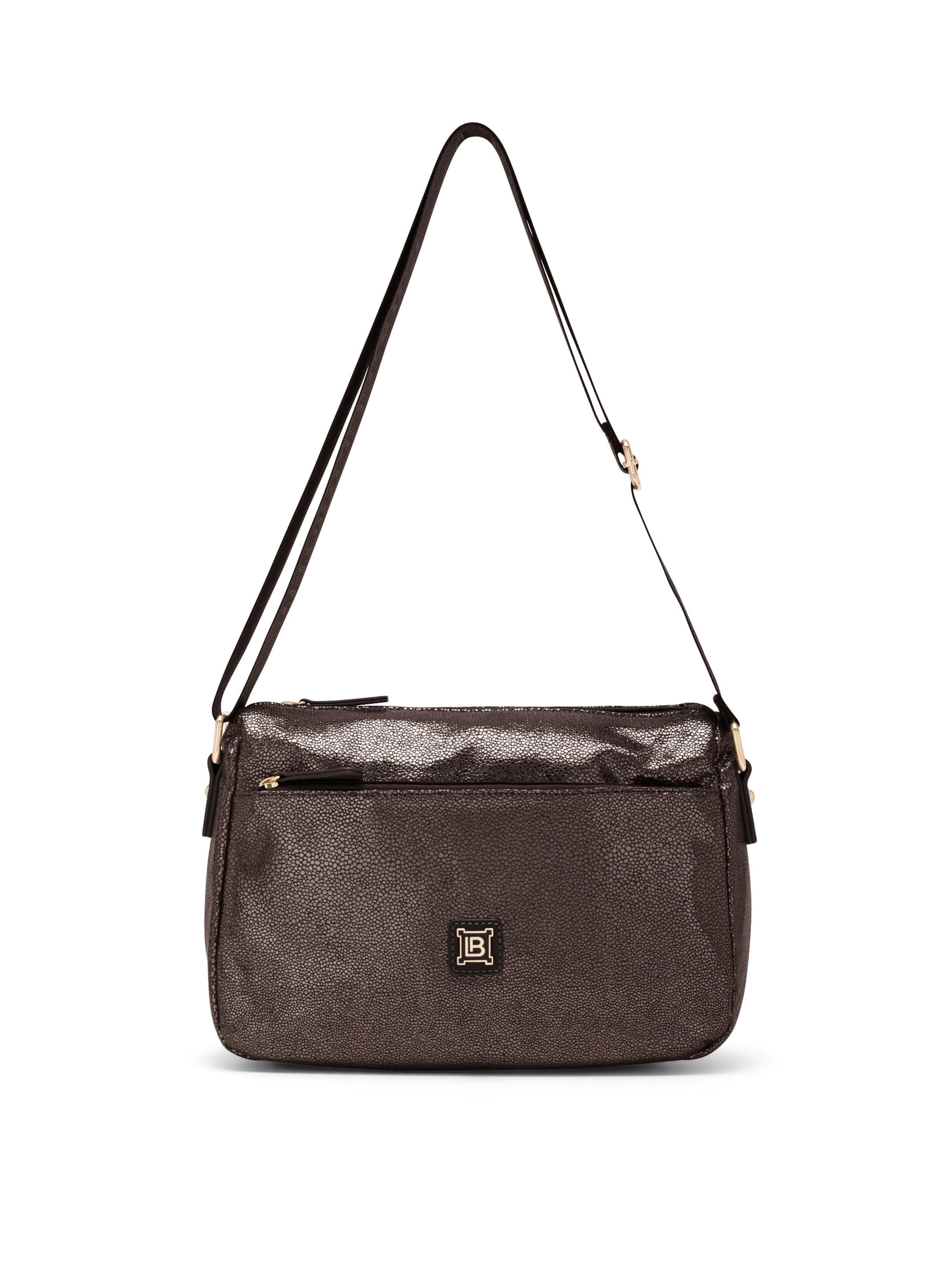 Borsa a tracolla 'Tapiro 24' di Laura Biagiotti in marrone: frontale