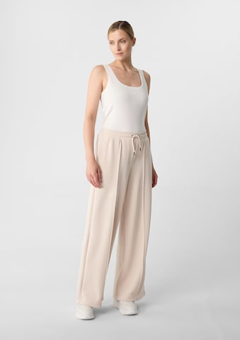 comma casual identity Wide leg Trousers in Beige