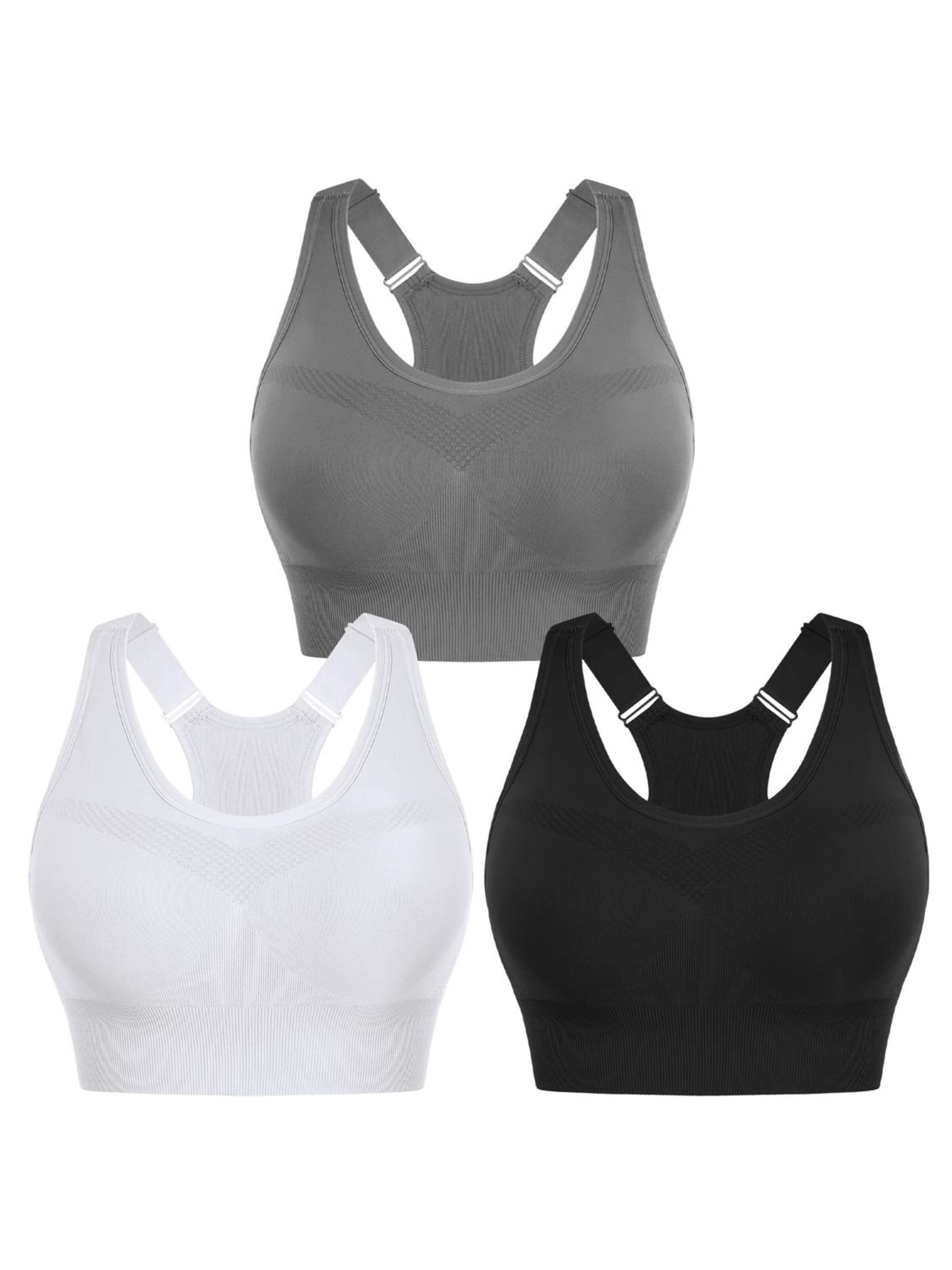 AOTTORI Bralette Sports Bra in Grey: front