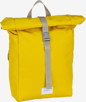 SANDQVIST - Mochila 'Kaj' em amarelo