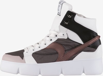 Högl High-Top Sneakers in Grey / Dark grey / Pink / White, Item view