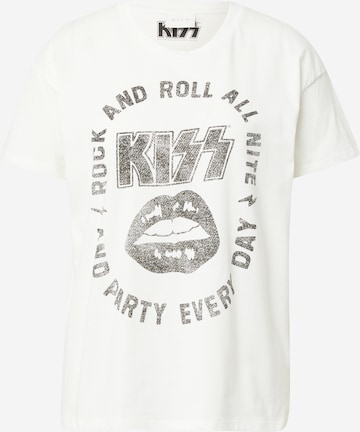 T-shirt 'Rocksy Kiss' VILA en blanc : devant
