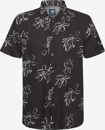 Petrol Industries Overhemd in Zwart: voorkant
