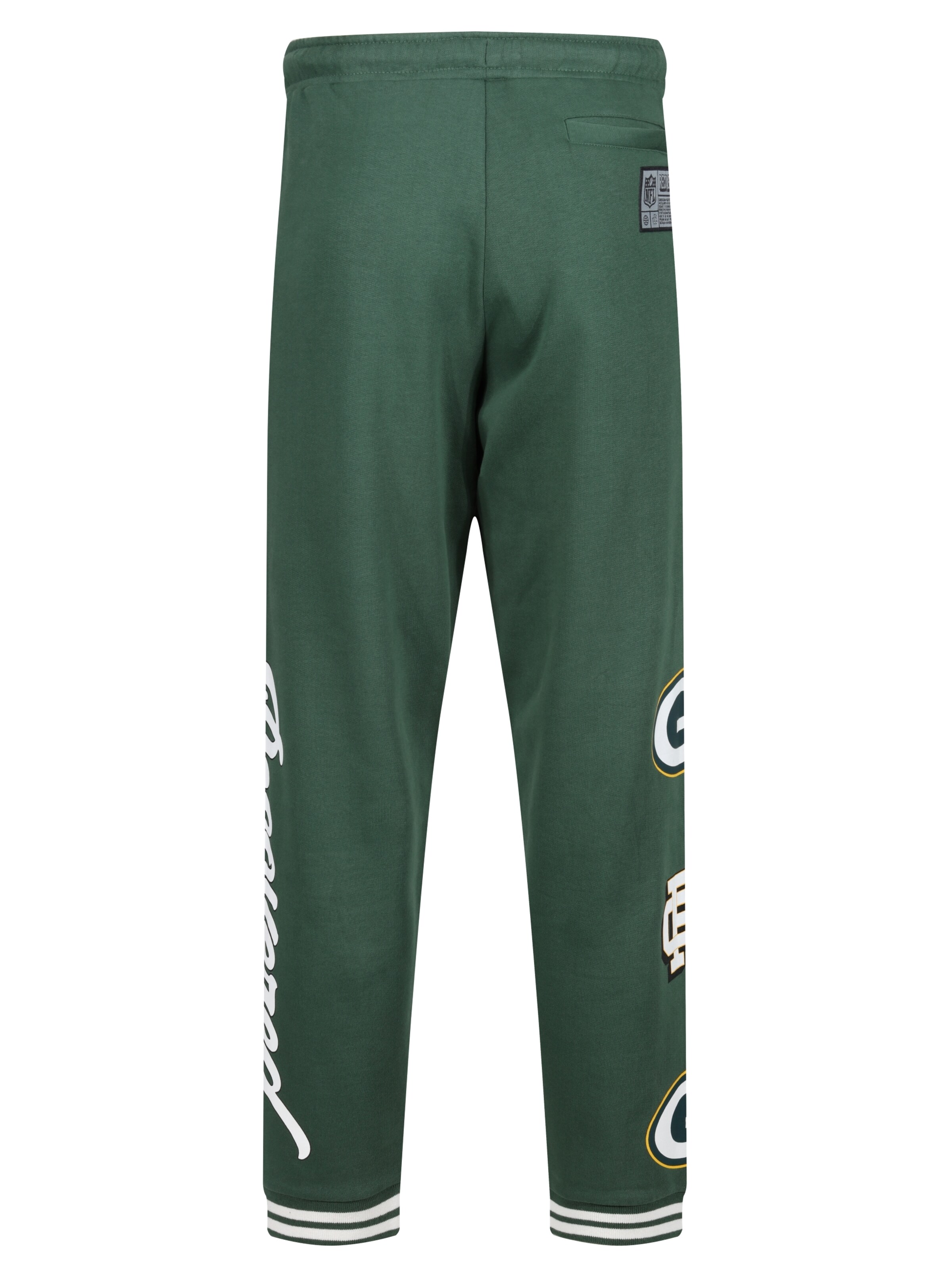 Recovered Tapered Trousers 'NFL Packers Go Pack Go' in Green