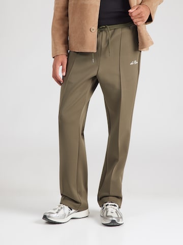 Les Deux - Loosefit Pantalón en verde: frente