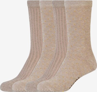 camano Socken in beige / gold, Produktansicht