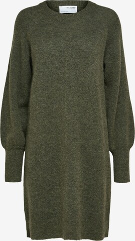 Abito in maglia 'LULU' di Selected Femme Petite in verde: frontale