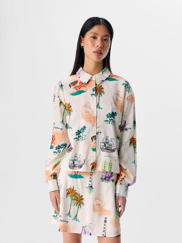 OBJECT Bluse 'OBJDinah' in Weiß: Vorderseite