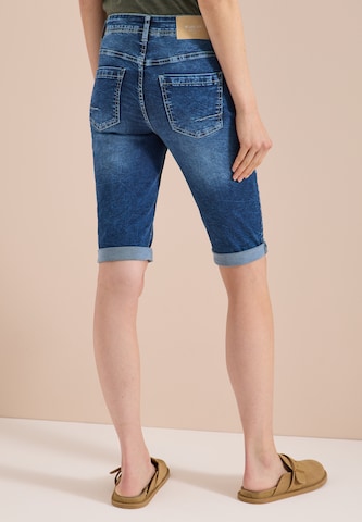 CECIL Slimfit Jeansshorts in Blau