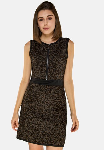 TOOche Cocktail Dress 'Paris' in Brown: front