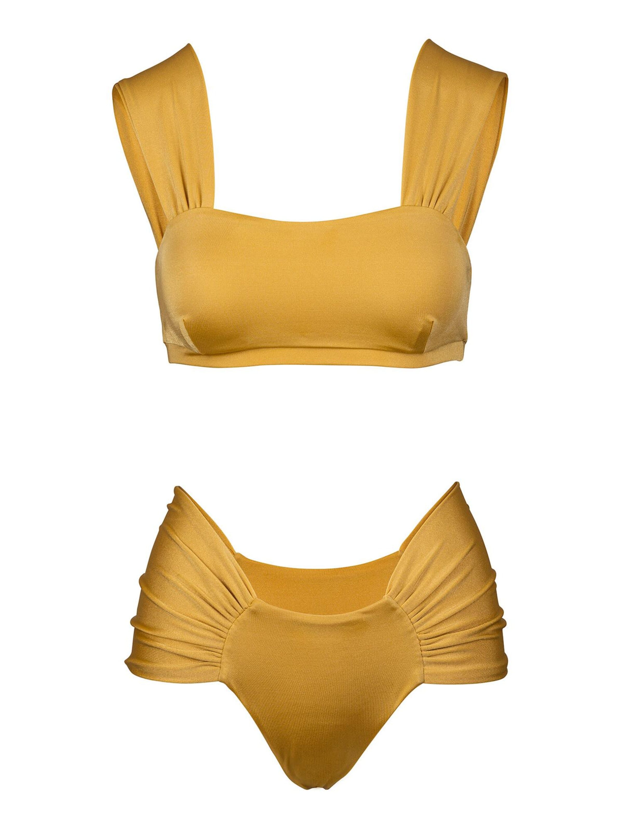 Bustino Bikini 'Bralette Bikini' di Kalaia in oro: frontale