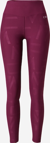 CMP - Skinny Calças de desporto em roxo: frente