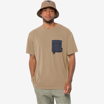 T-Shirt fonctionnel JACK WOLFSKIN en beige : devant