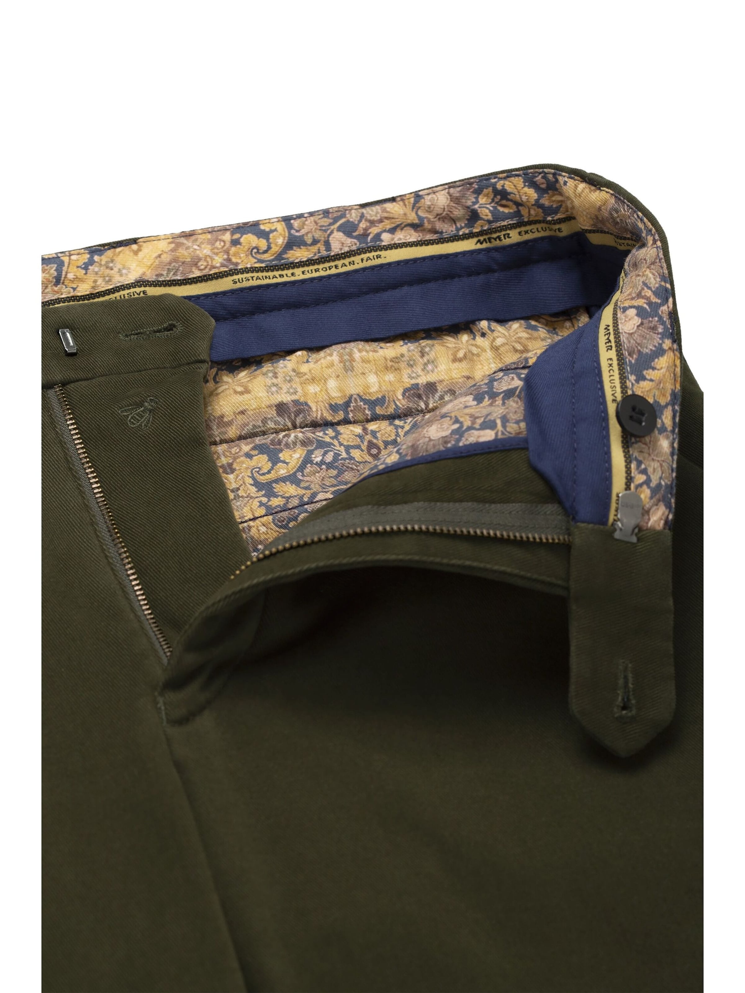 Regular Pantalon chino 'Bonn 2-8616' MEYER en vert