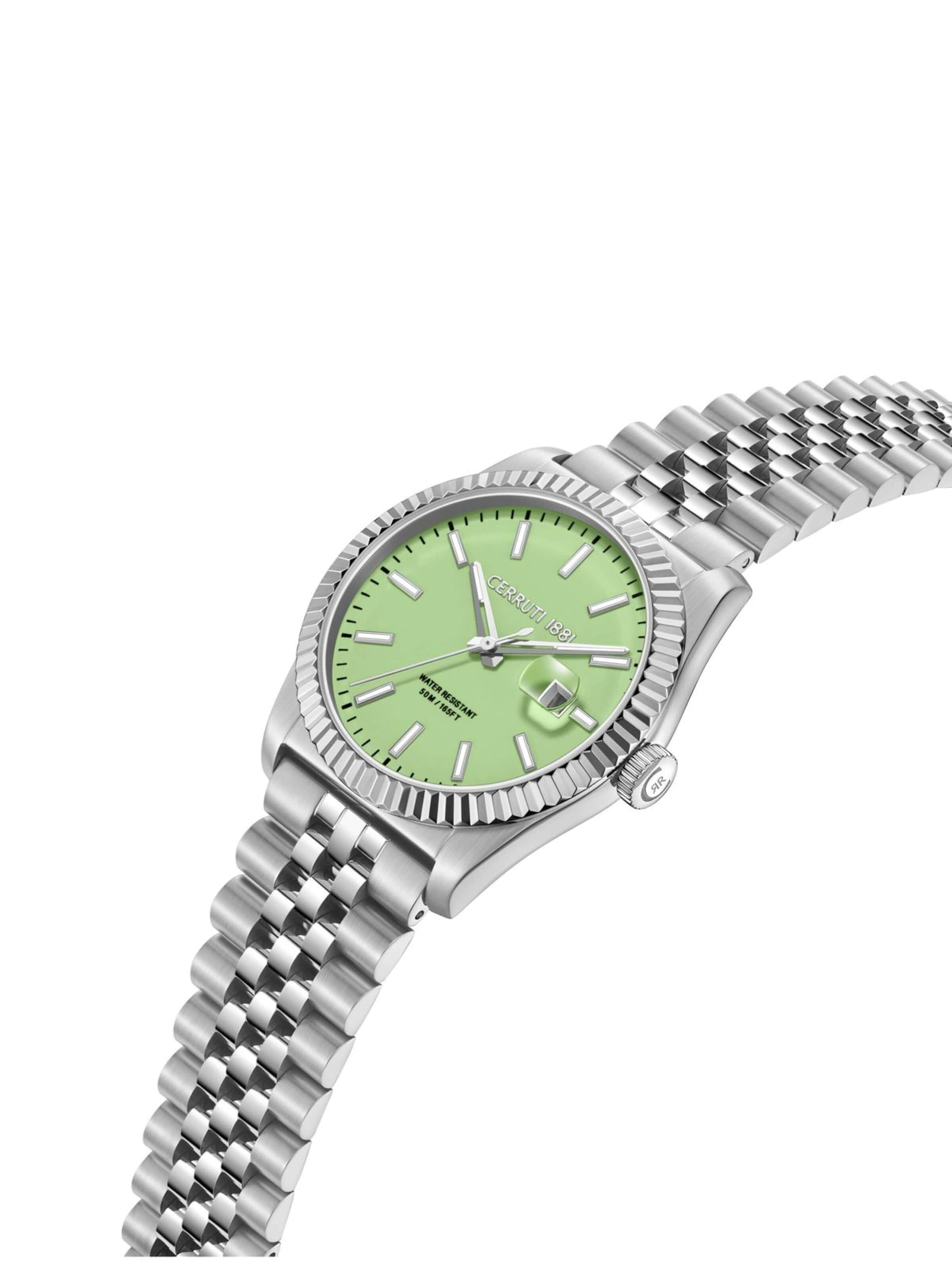CERRUTI 1881 Zegarek analogowy 'Date watch Chienti' w kolorze srebrny