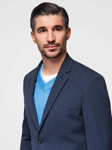 Coupe regular Veste de costume Ombre en bleu