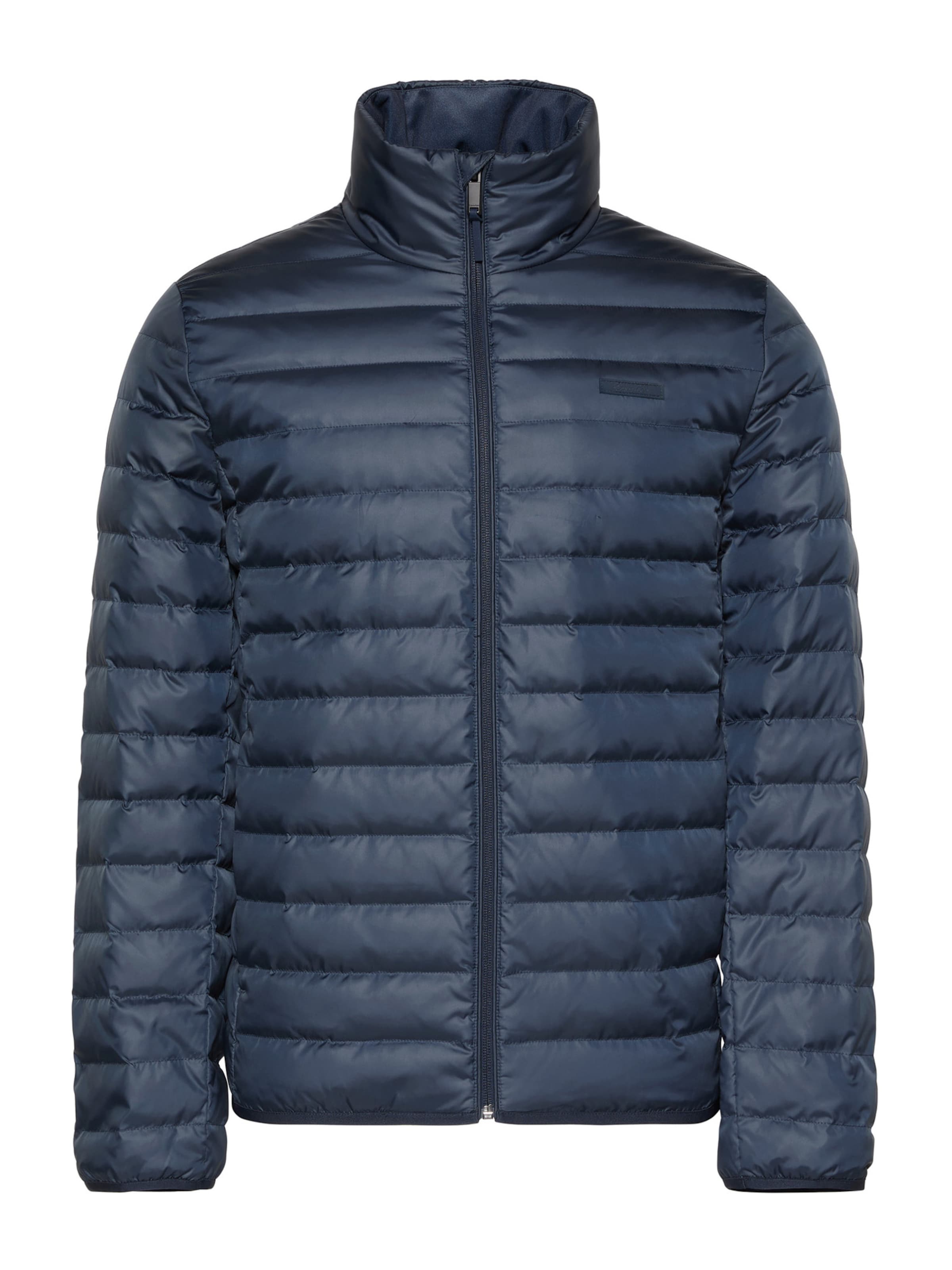 Geacă de primăvară-toamnă de la Calvin Klein pe albastru: față