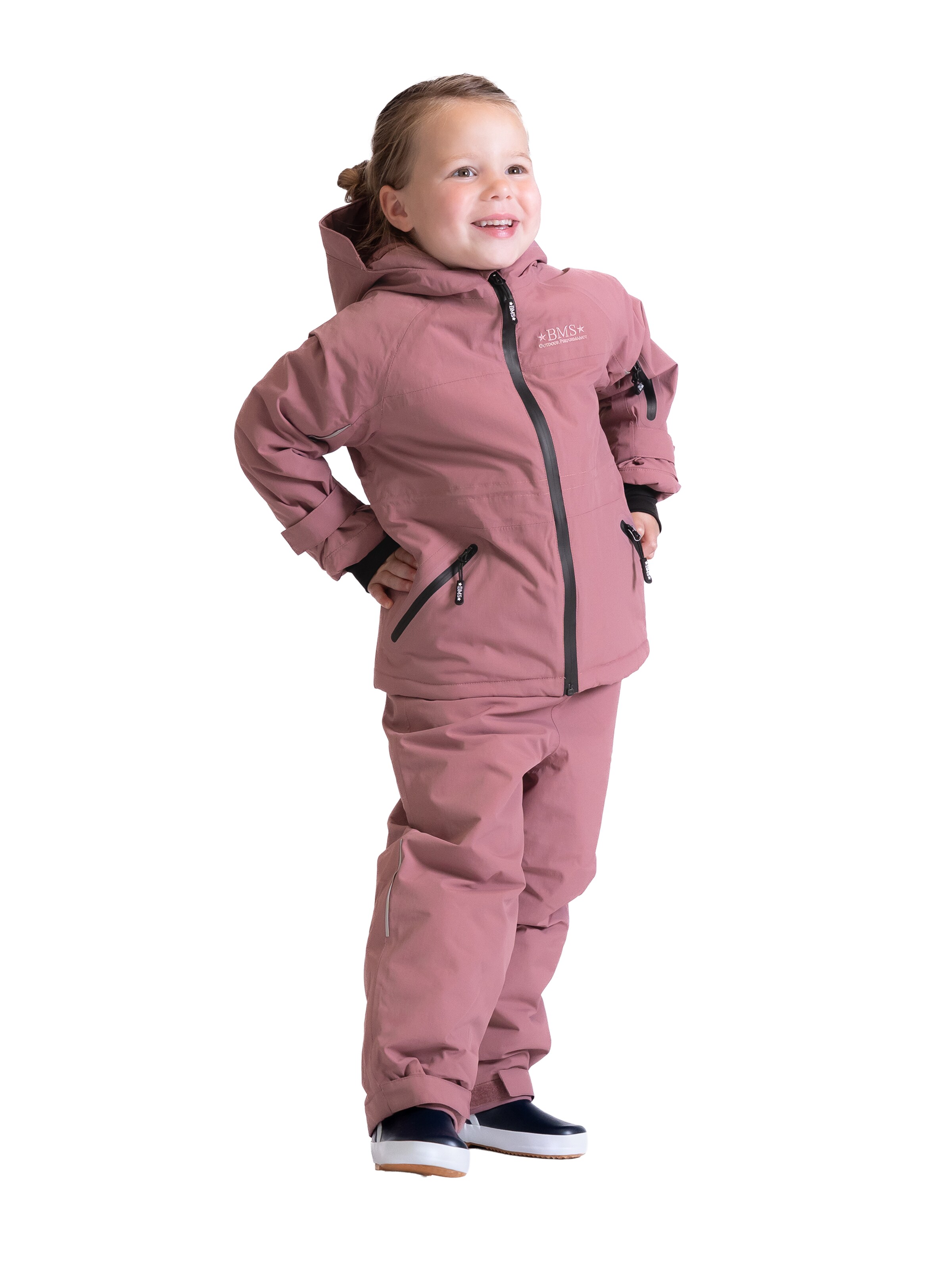 BMS Winter Jacket in Purple: front