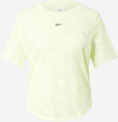 Tricou funcțional REEBOK pe galben deschis / negru, Vizualizare produs