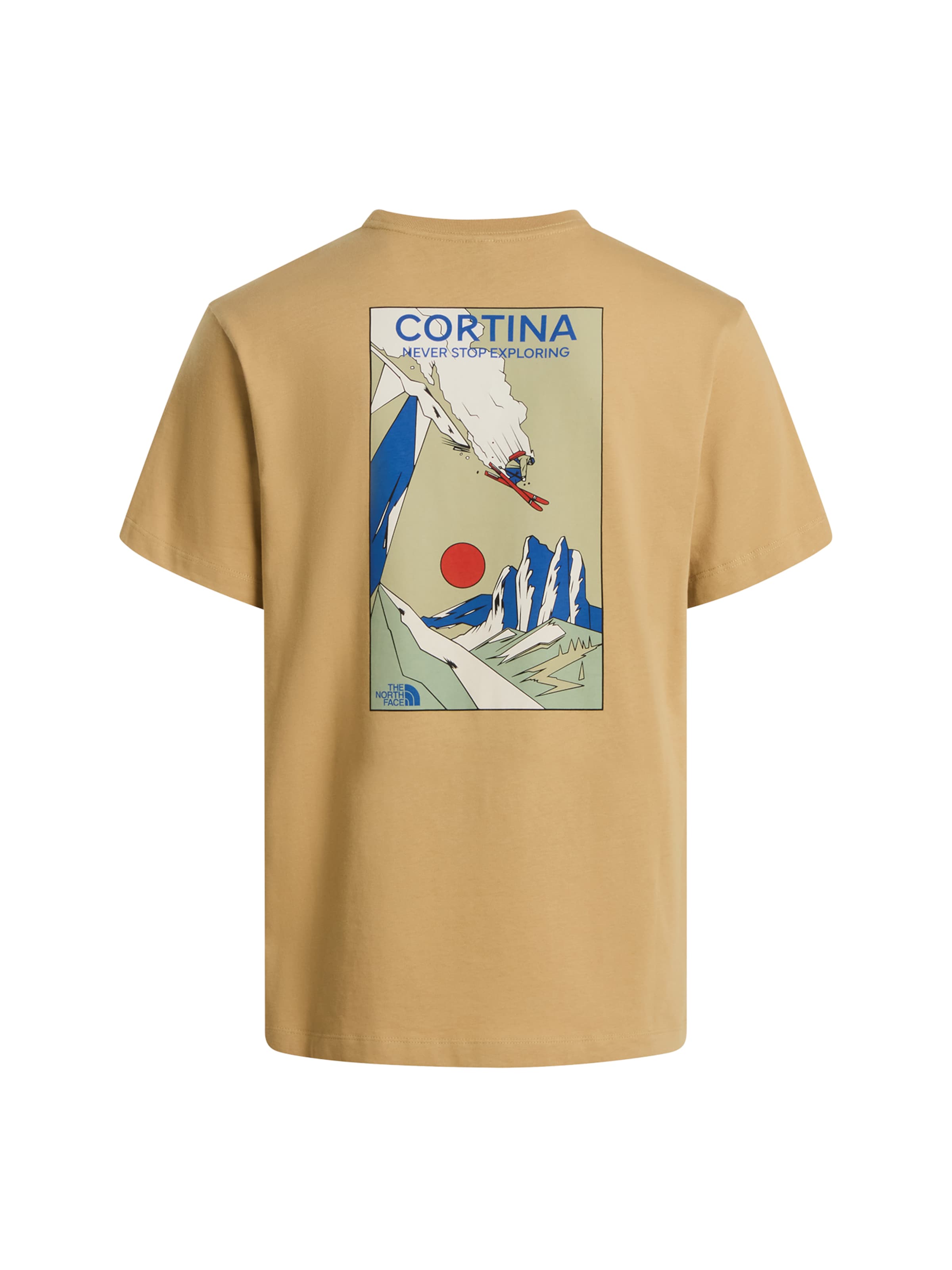 THE NORTH FACE Tričko 'Mountain Celebration' – zelená