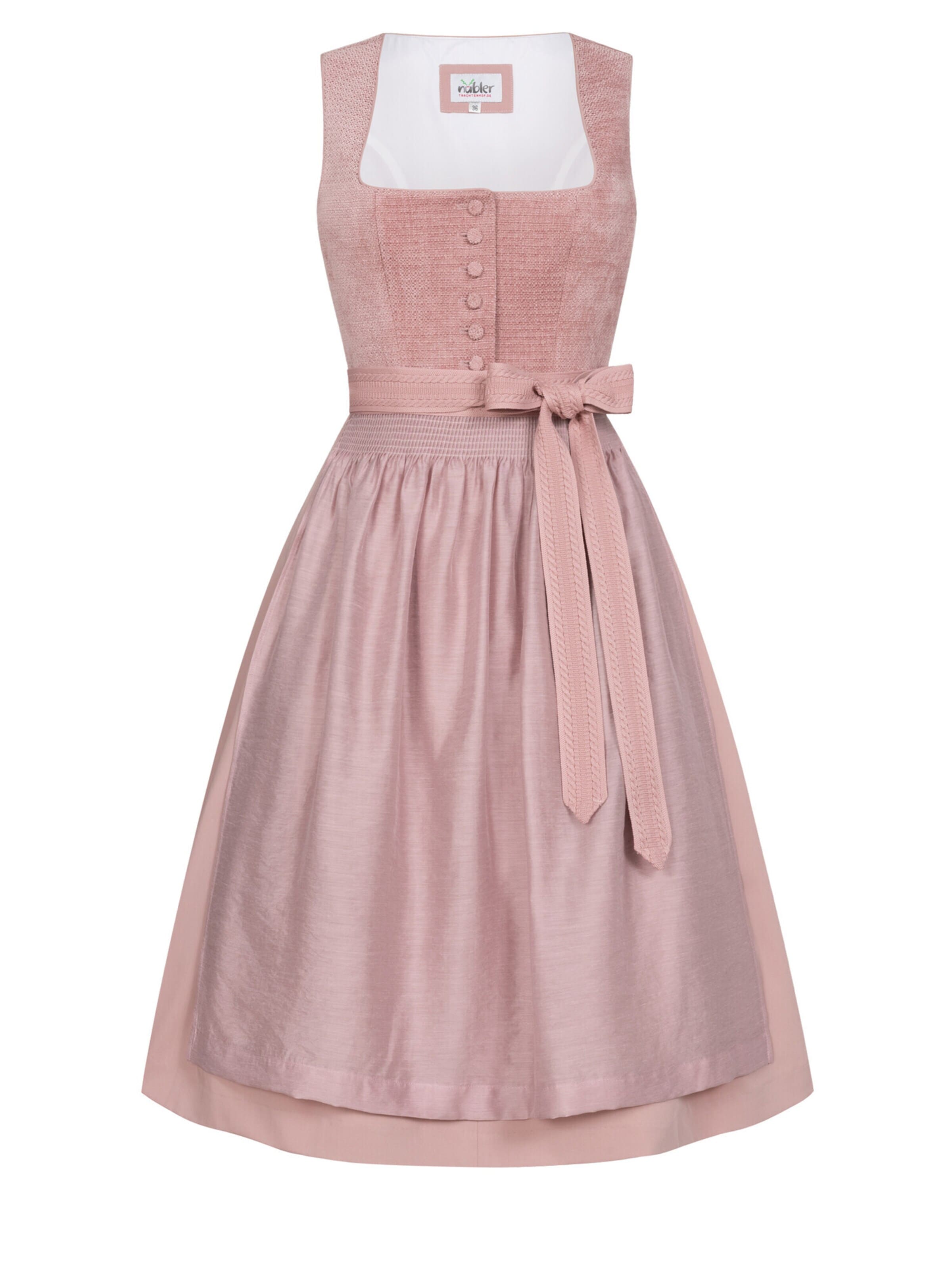 Trachtenhof Nübler Dirndl 'Midi Dirndl Kayla'‌‌‌‌‌‌‌‌‌ in Pink: Vorderseite