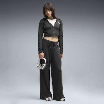 PUMA Wide leg Broek 'Essentials' in Zwart