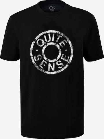 QS Shirt in Zwart: voorkant
