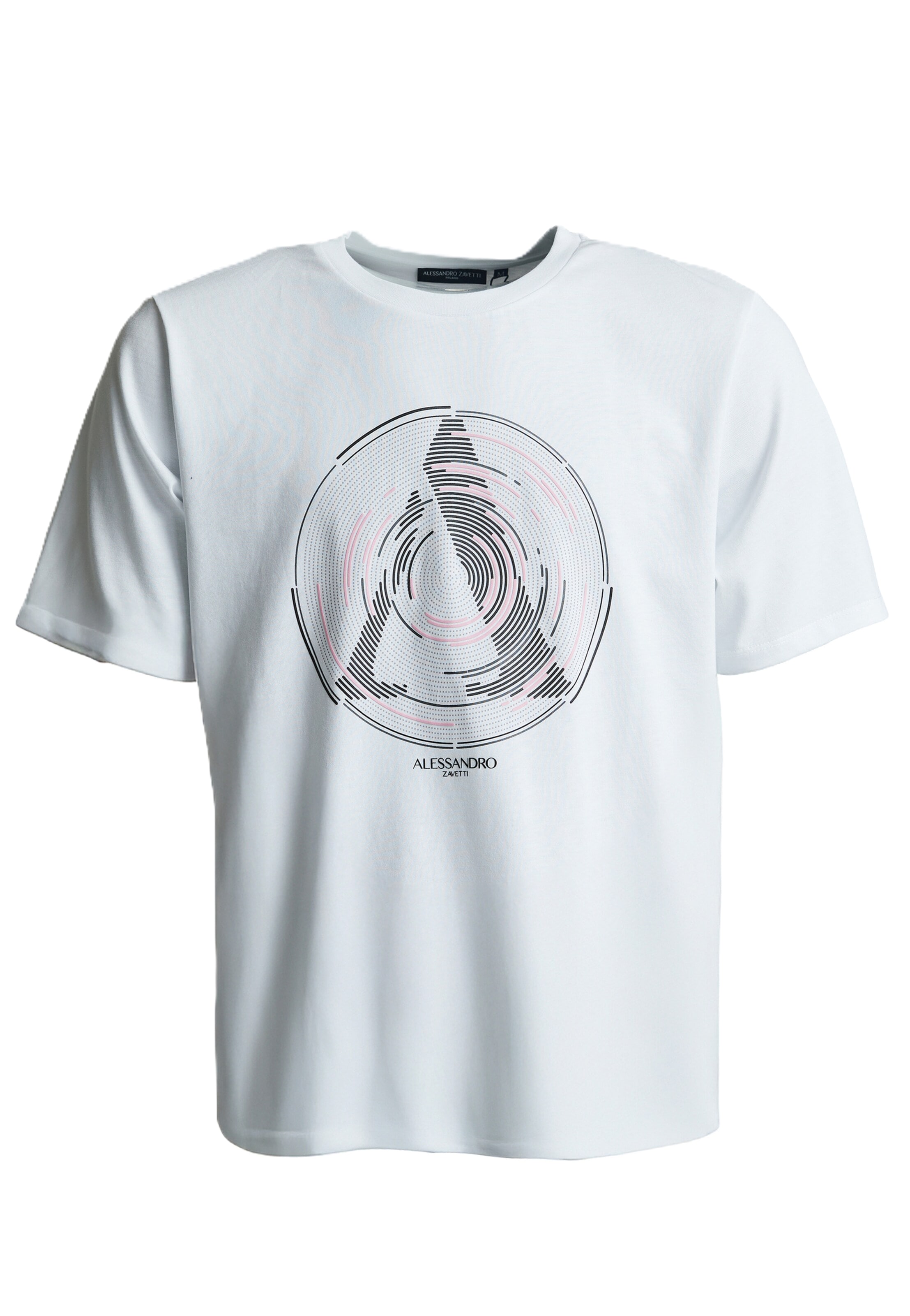 Alessandro Zavetti T-Shirt 'Centro' in Weiß: Vorderseite