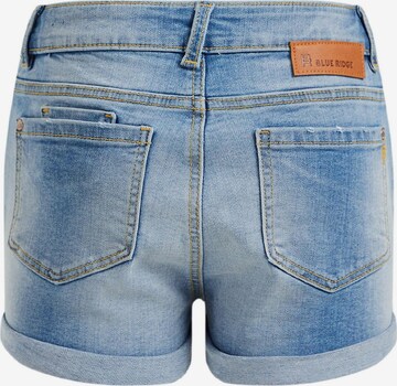 WE Fashion Skinny Shorts in Blau