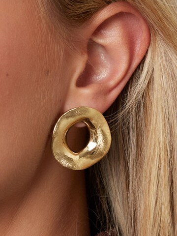 Boucles d'oreilles 'HAZEL' Cala Rose en or