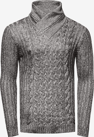 Rusty Neal Strickpullover in Grau: predná strana