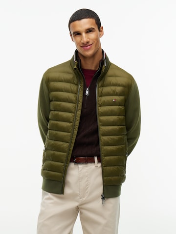 TOMMY HILFIGER Between-Season Jacket 'ESS' in Green: front