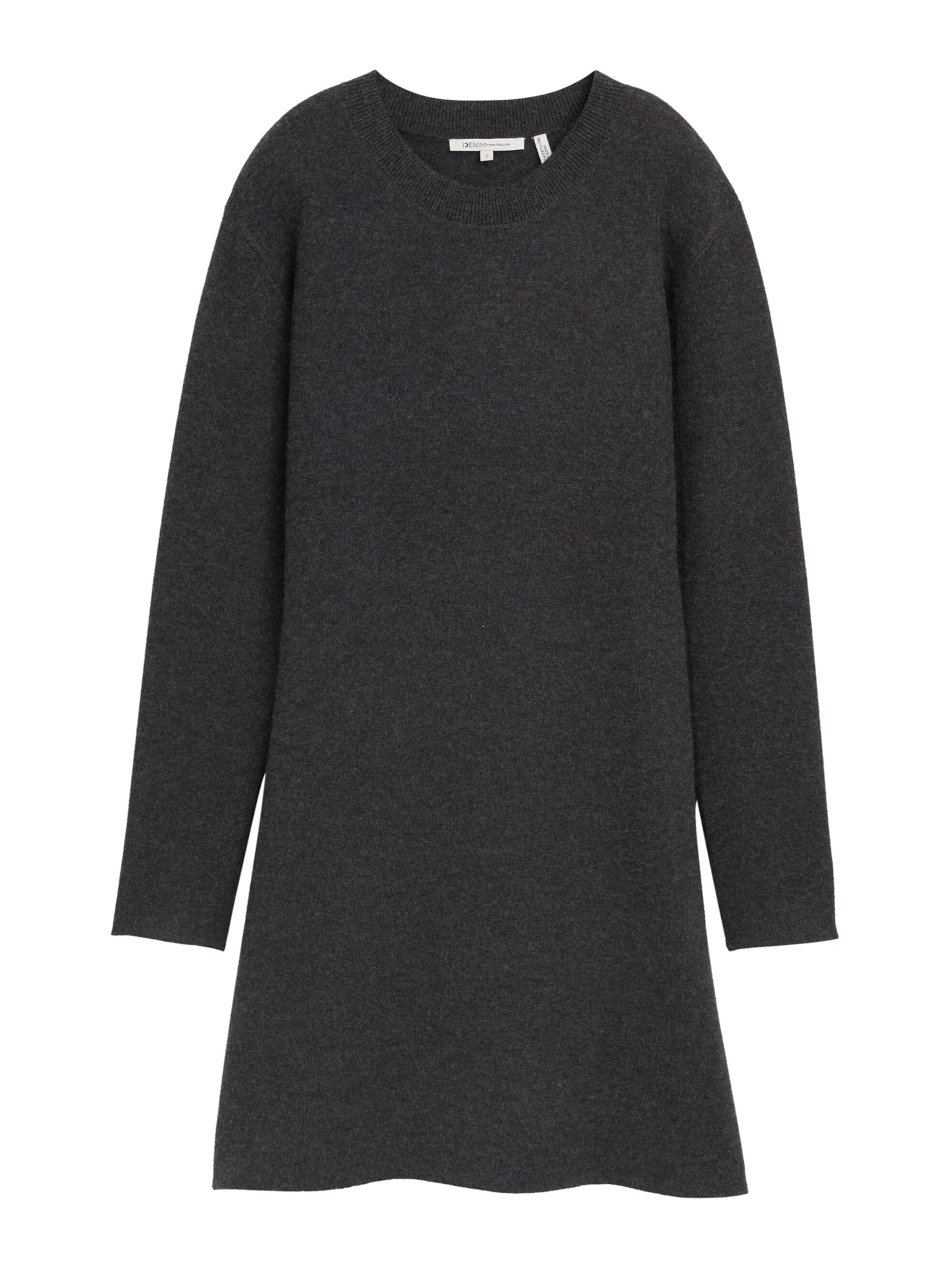 TOM TAILOR DENIM Kleid in Grau: Vorderseite