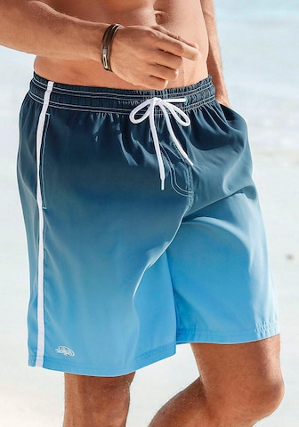 Loosefit Shorts de bain BUFFALO en bleu : devant