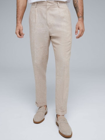 Regular Pantalon chino 'Bjarne' ABOUT YOU x Kevin Trapp en beige : devant