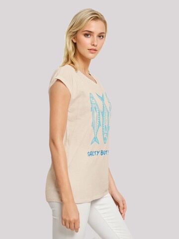T-shirt 'Salty But Sweet' F4NT4STIC en beige