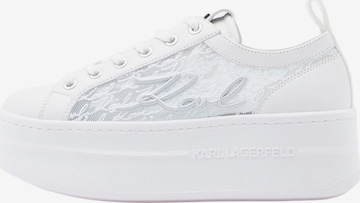 balta Karl Lagerfeld Sportbačiai be auliuko: priekis