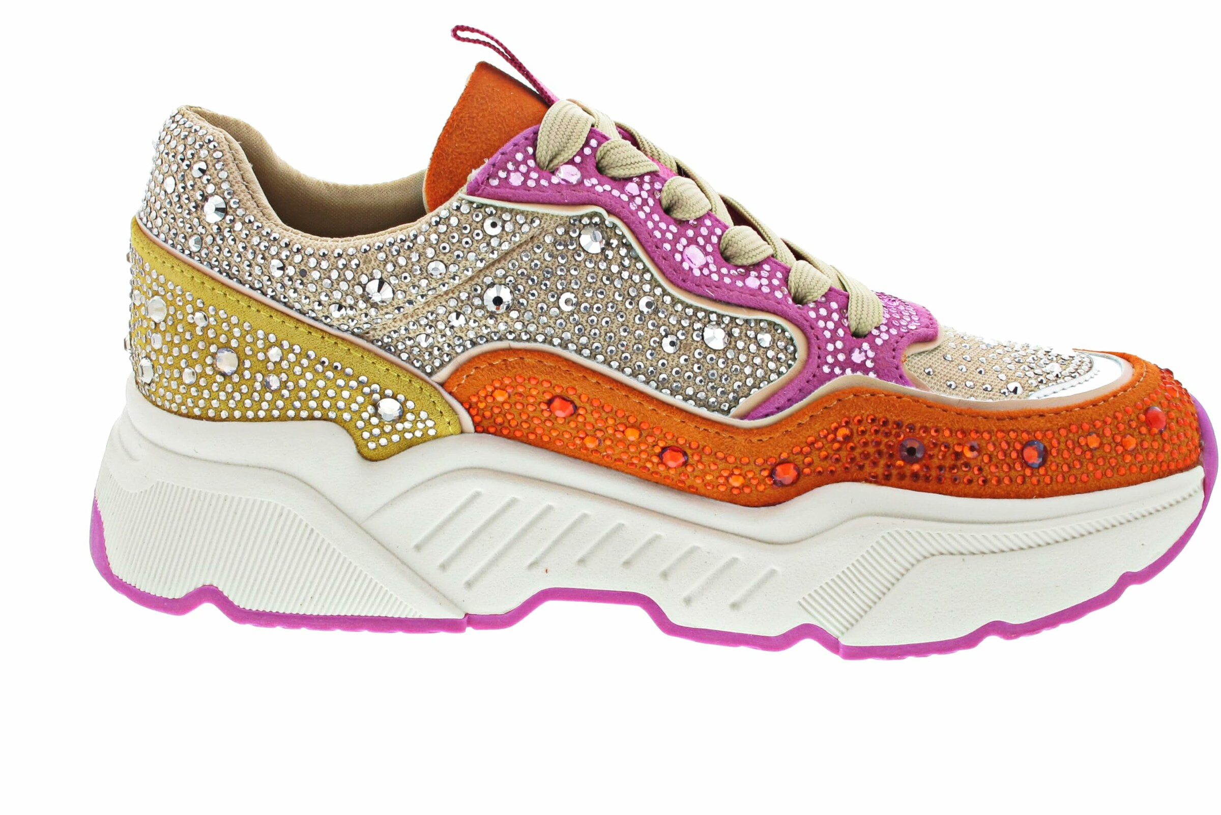 LA STRADA Platform trainers in Beige