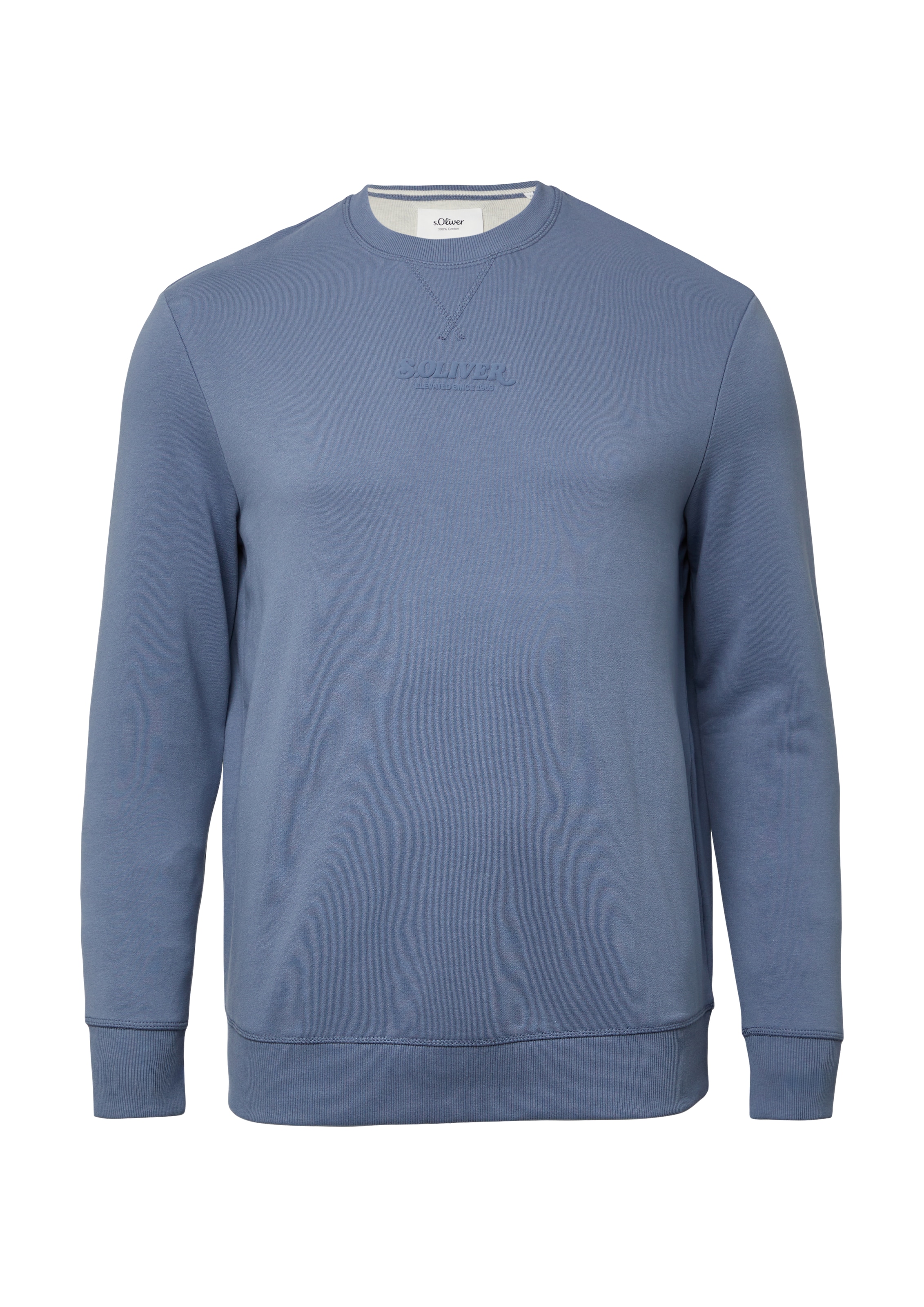 s.Oliver Men Big Sizes Sweatshirt in Blau: Vorderseite