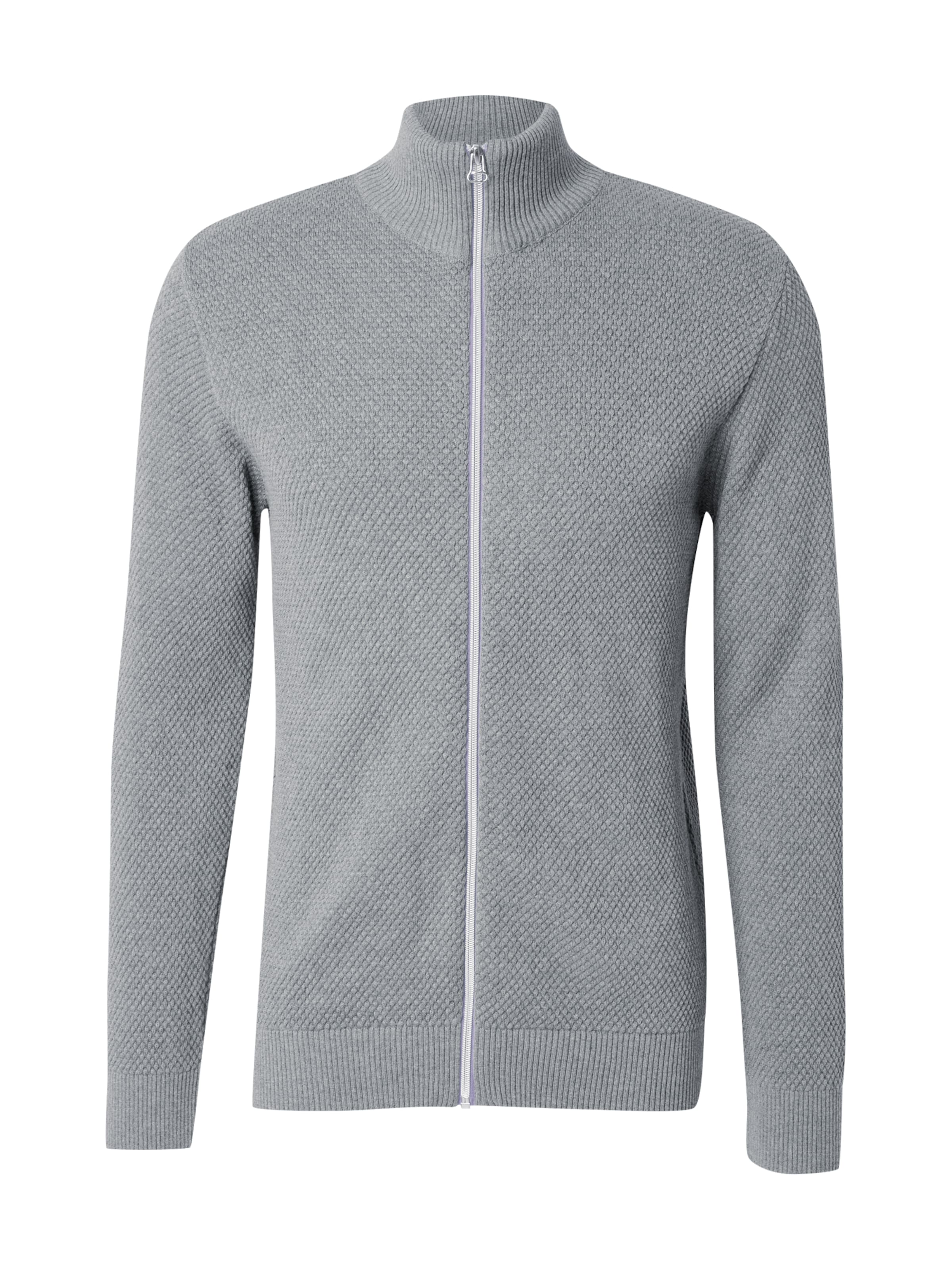 Kronstadt Вязаная кофта 'Erik' в Серый: спереди