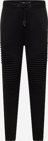 INDICODE JEANS Tapered Pants 'Cristobal' in Black: front