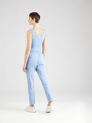 Fransa Tapered Pleat-front trousers in Blue