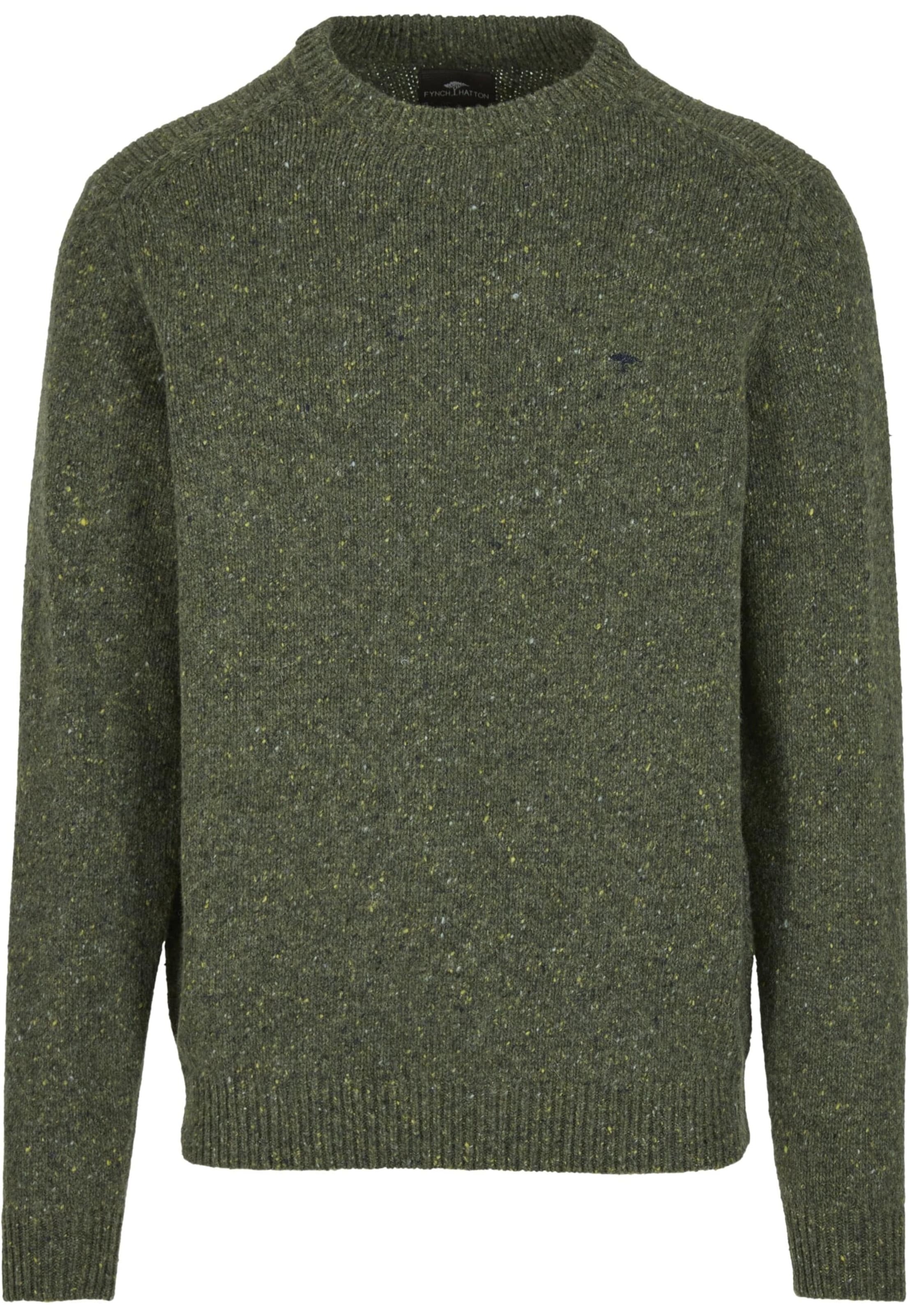 FYNCH-HATTON Πουλόβερ 'RWS' σε πράσινο: μπροστά