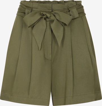 NAF NAF Regular Pleat-Front Pants 'Eparie' in Green: front