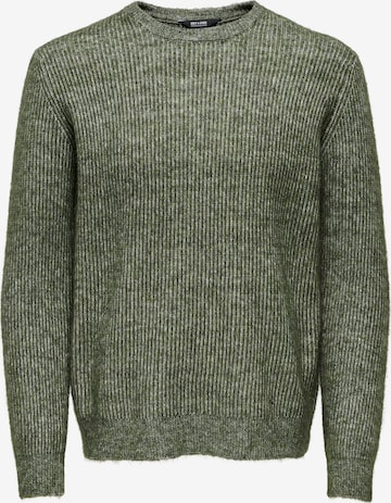 Pull-over 'ONSTegan' Only & Sons en vert : devant