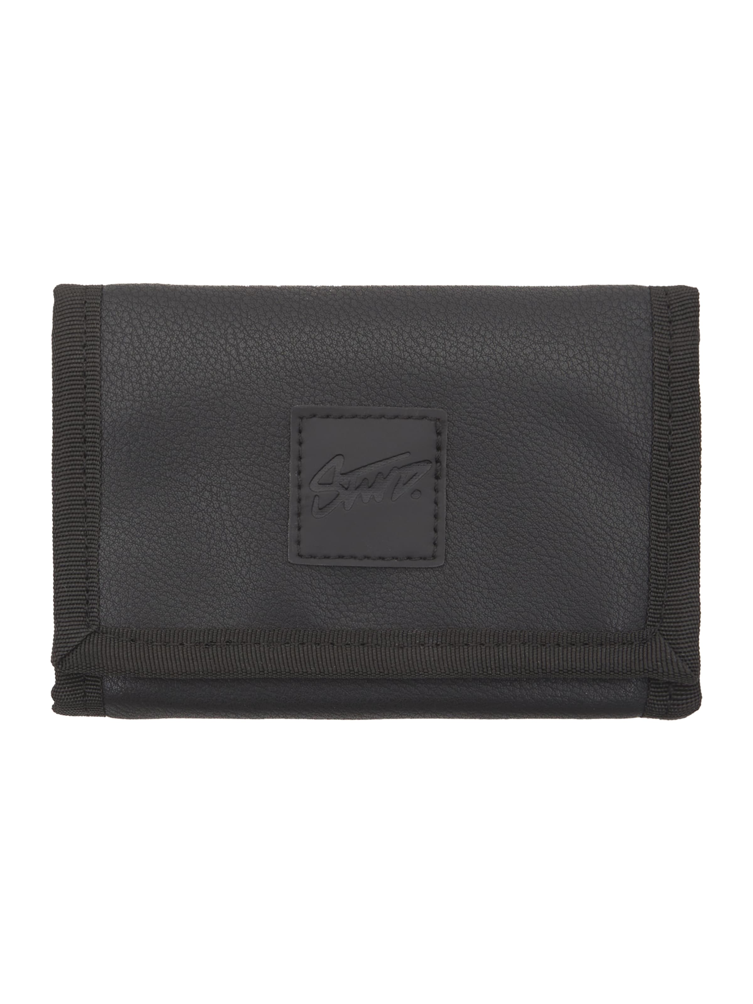 Pull&Bear Portemonnee 'STWD' in Zwart: voorkant