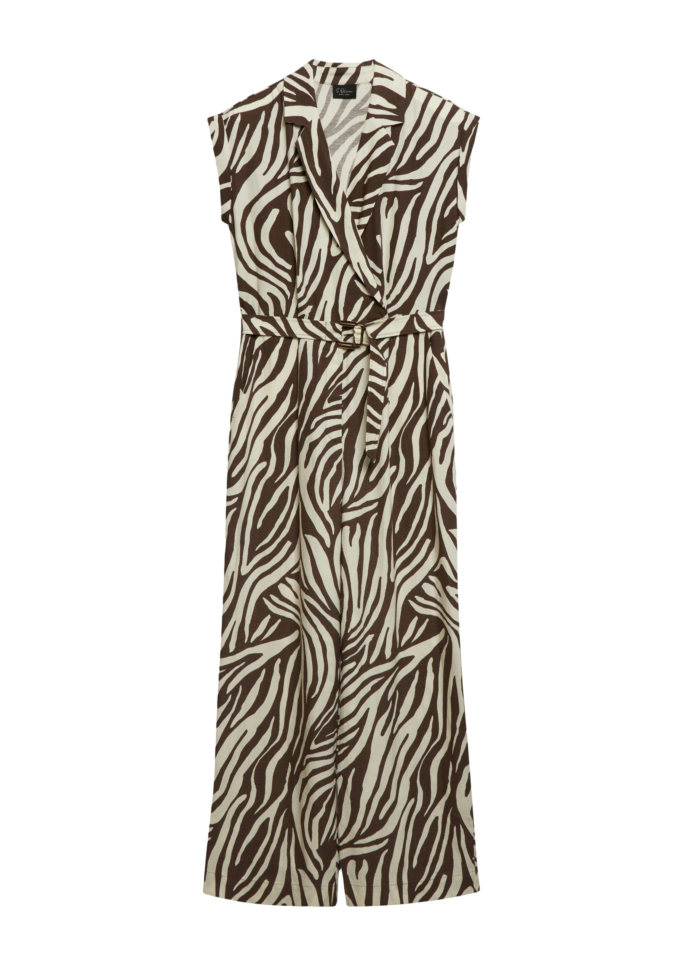 s.Oliver Jumpsuit in Braun: Vorderseite