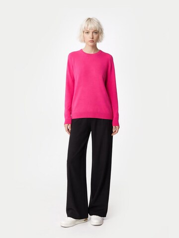 GOBI Cashmere Trui 'Women's Essential Cashmere Crewneck Sweater' in Roze