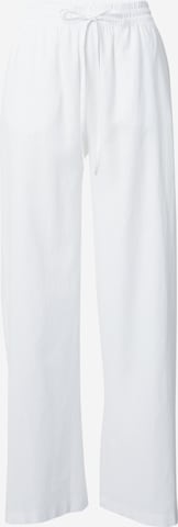 VERO MODA Широки крачоли Панталон 'LINN' в бяло: отпред